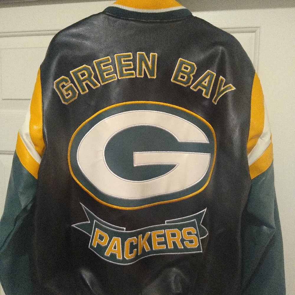 Packers varsity jacket never worn Size Large